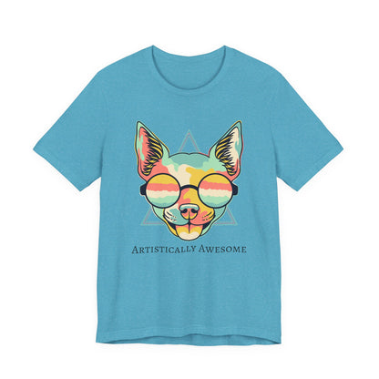 Colorful Artistic Cat Tee
