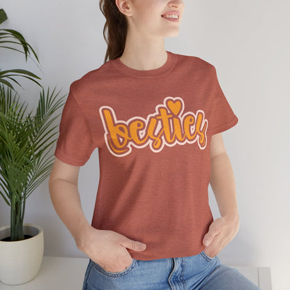 Besties Heart Script Tee