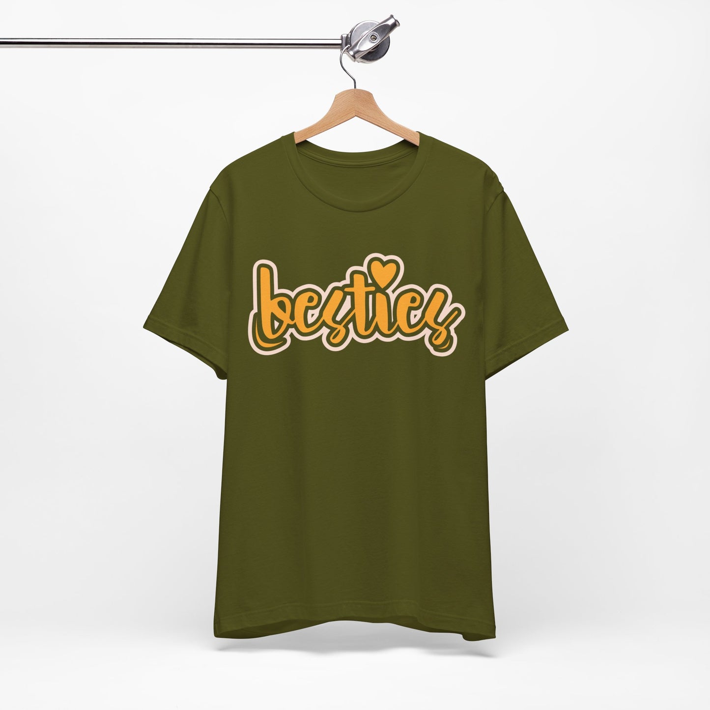 Besties Heart Script Tee