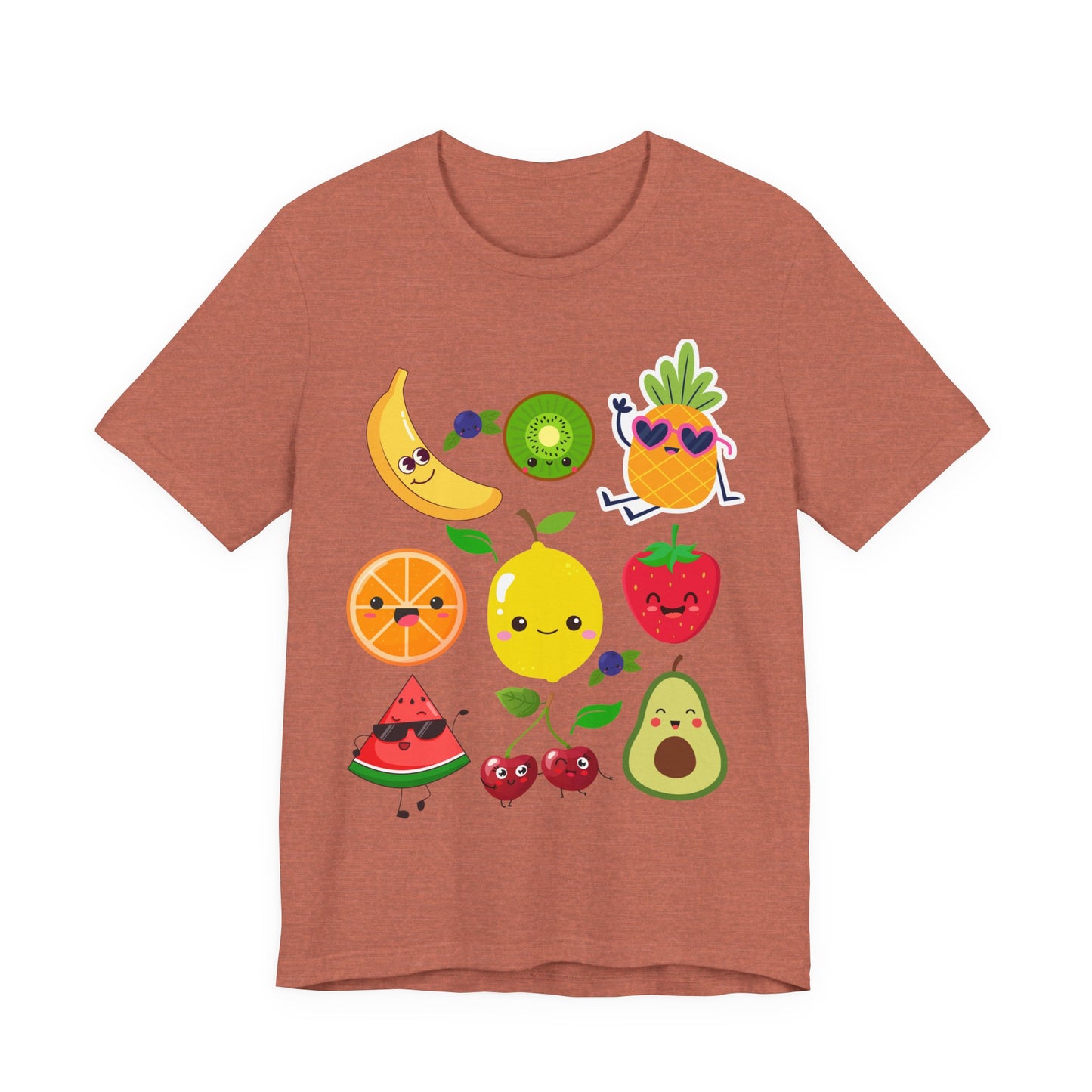 Cute Fruit Friends Kawaii Foodie Tee