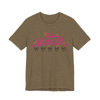 Sister Love Hearts Tee