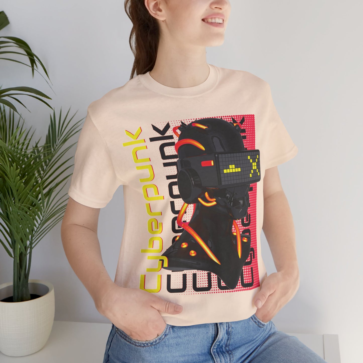 Cyberpunk Glitch Head Tee