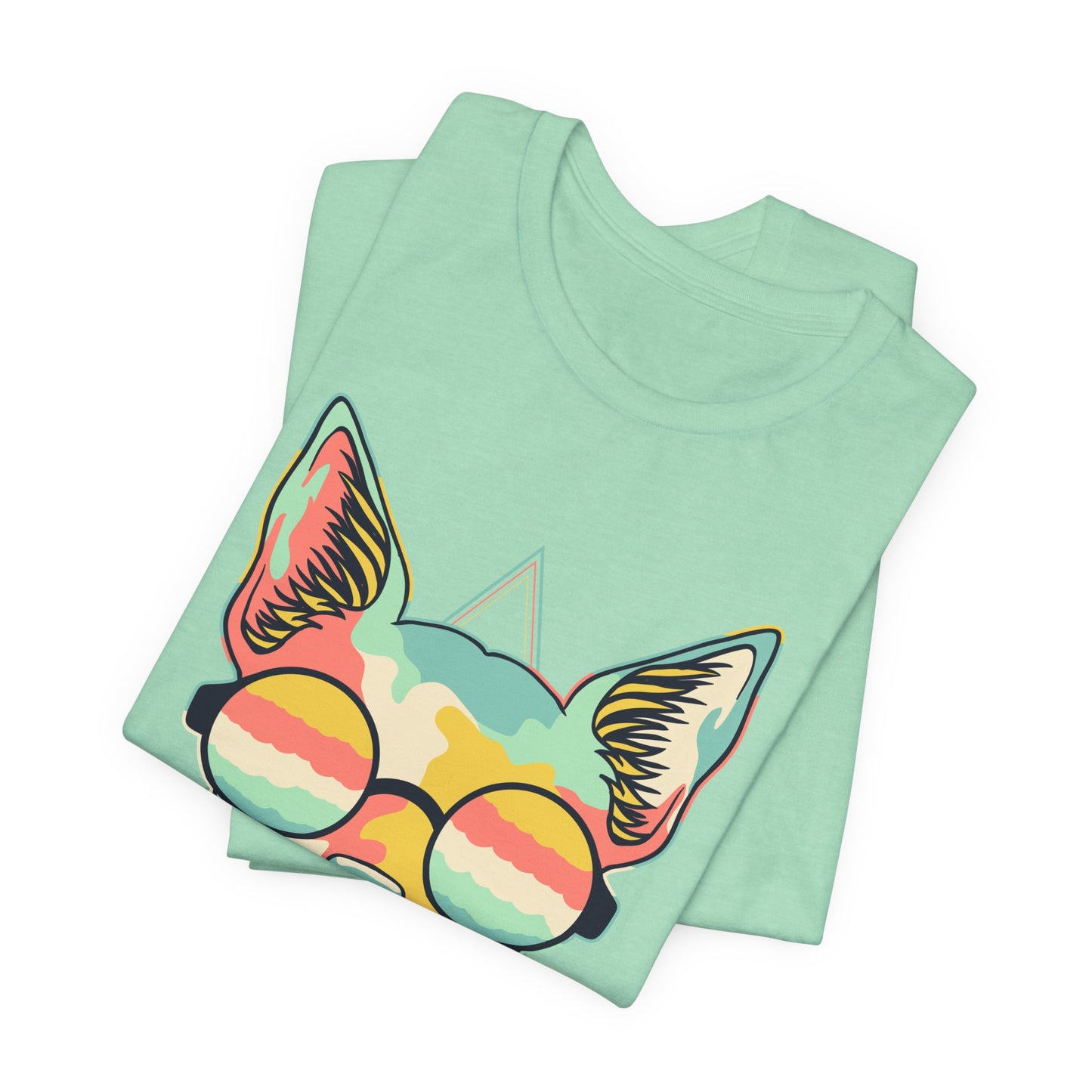 Colorful Artistic Cat Tee