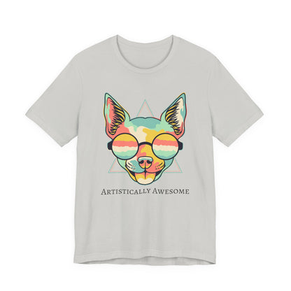 Colorful Artistic Cat Tee