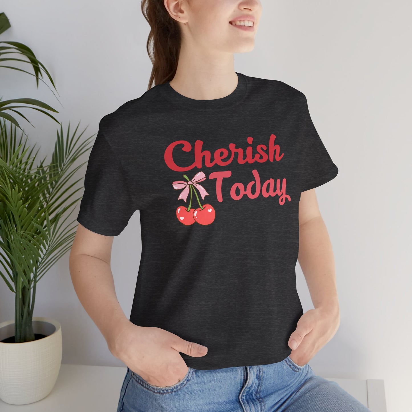 Cherish Today Cherry Bow Tee