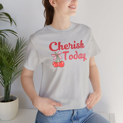 Cherish Today Cherry Bow Tee