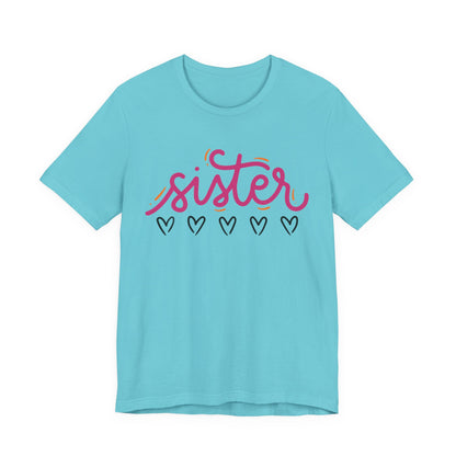 Sister Love Hearts Tee
