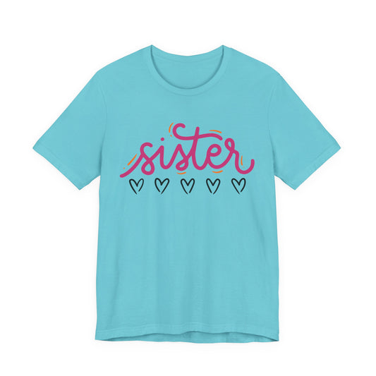 Sister Love Hearts Tee