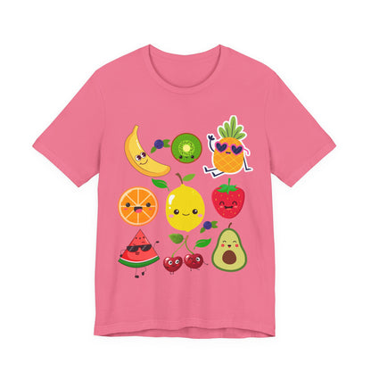 Cute Fruit Friends Kawaii Foodie Tee