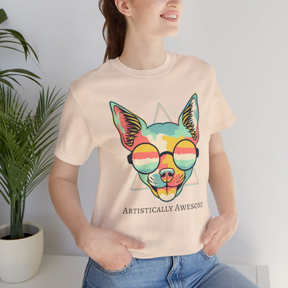 Colorful Artistic Cat Tee