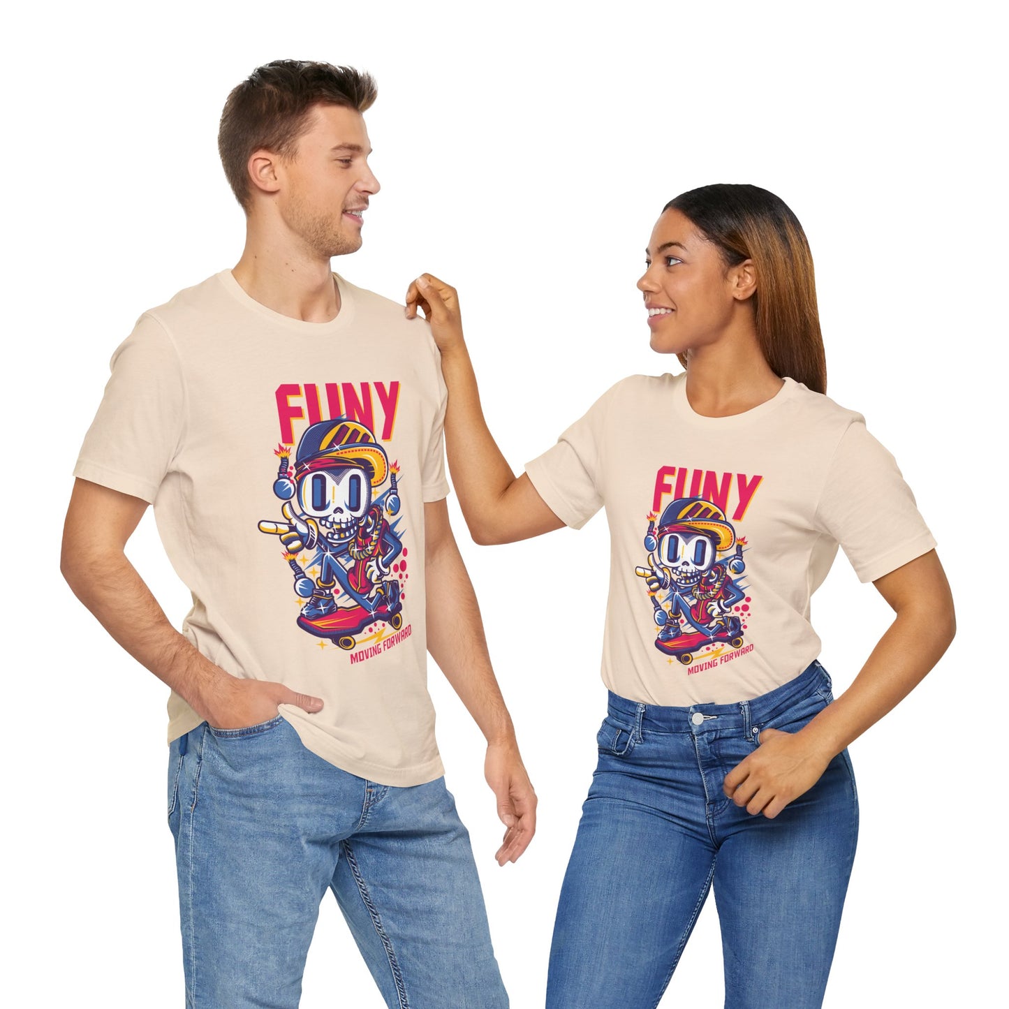 Funy Moving Forward Skater Tee