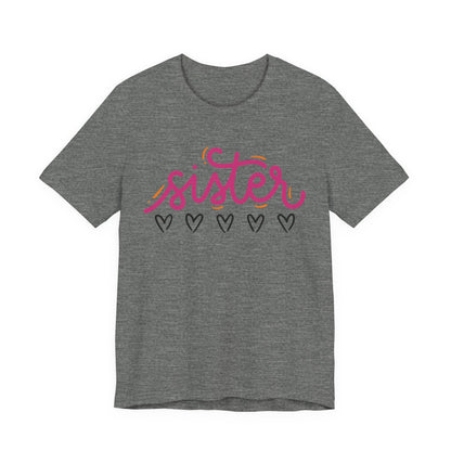 Sister Love Hearts Tee