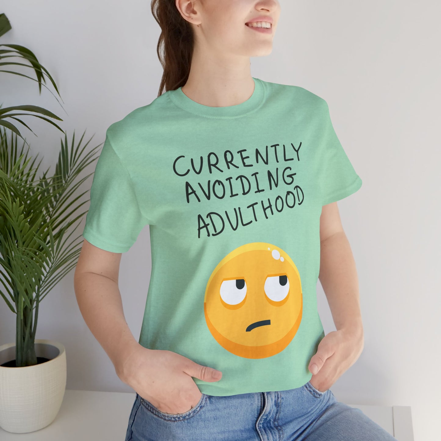 Avoiding Adulthood Emoji Tee