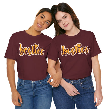 Besties Heart Script Tee