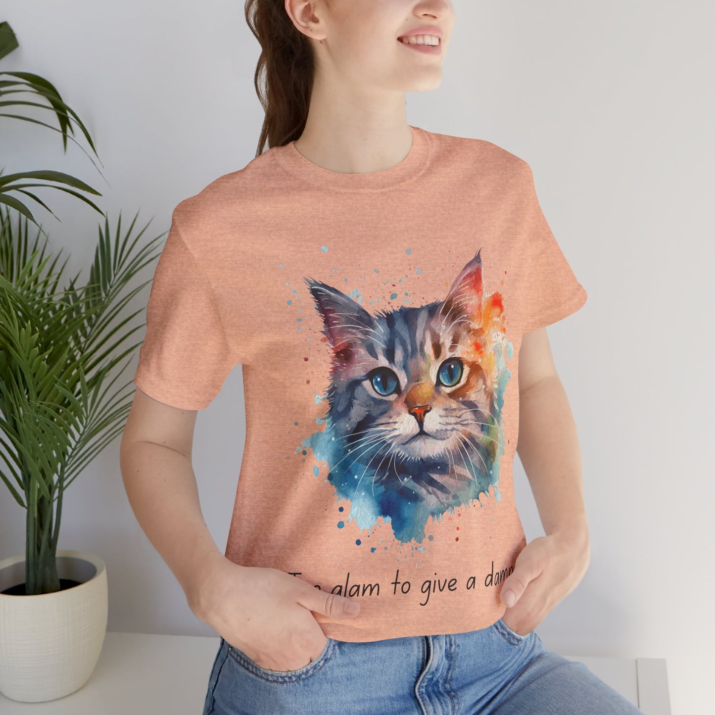 Watercolor Cat Tee