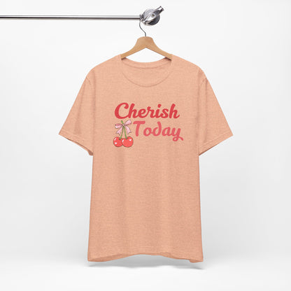 Cherish Today Cherry Bow Tee