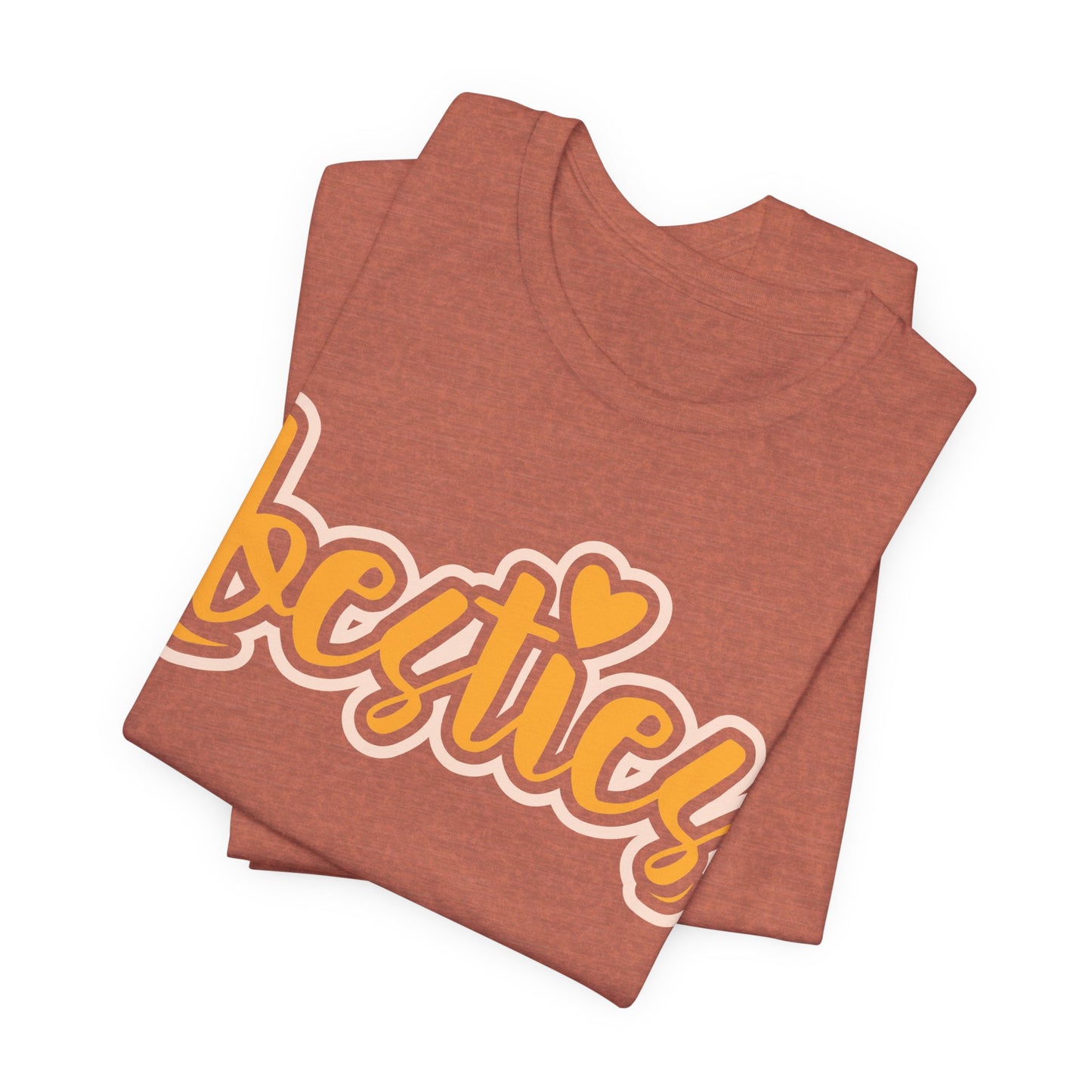 Besties Heart Script Tee