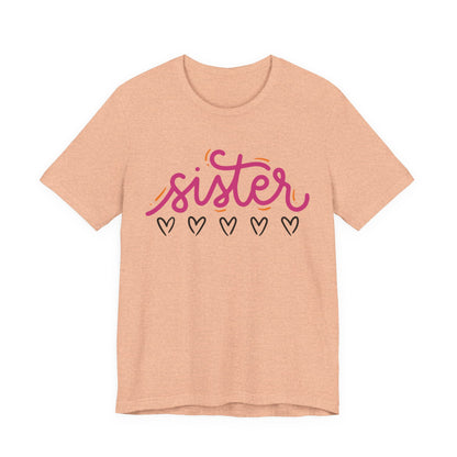 Sister Love Hearts Tee