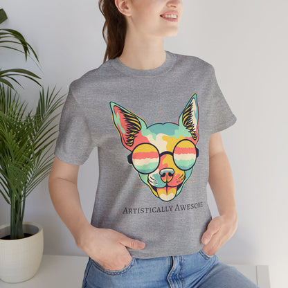 Colorful Artistic Cat Tee