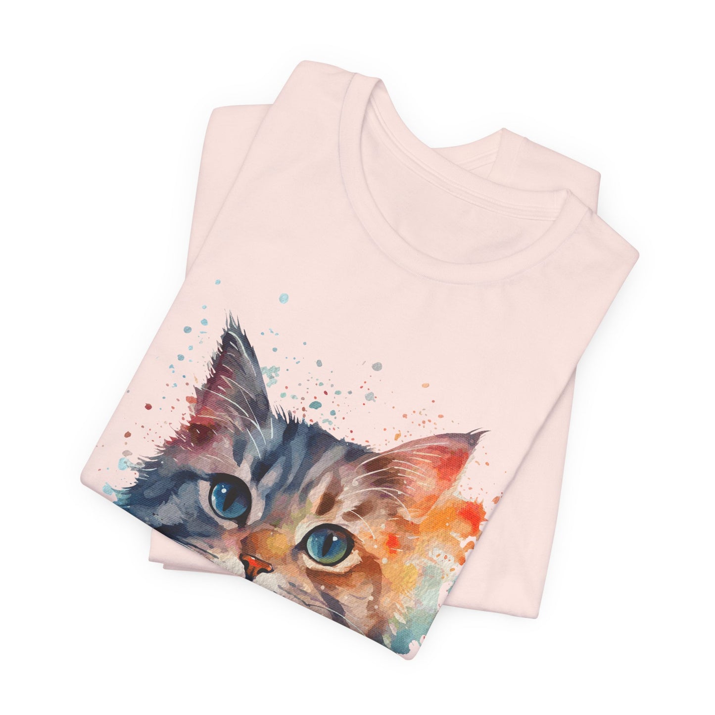 Watercolor Cat Tee