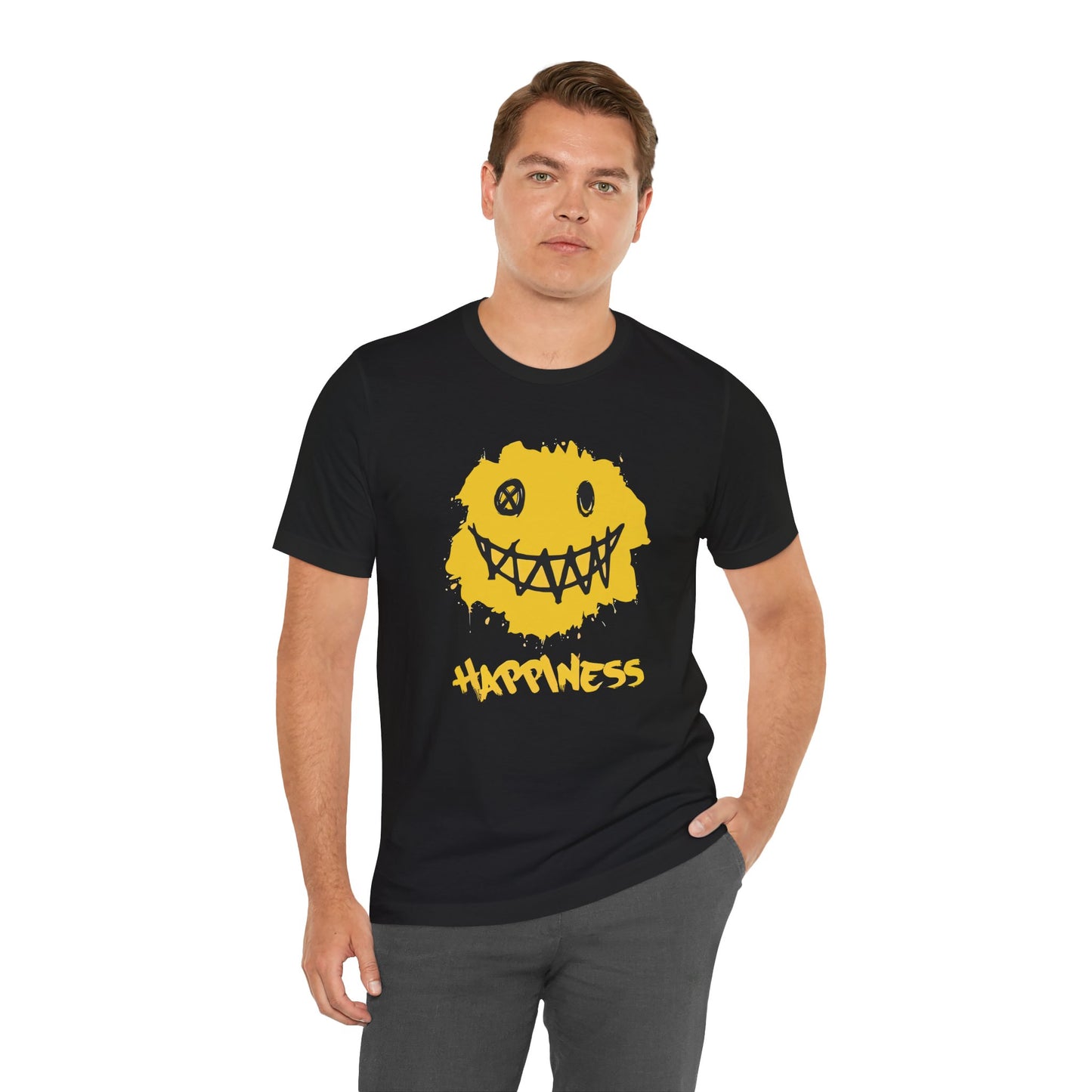 Grungy Happiness Smiley Tee