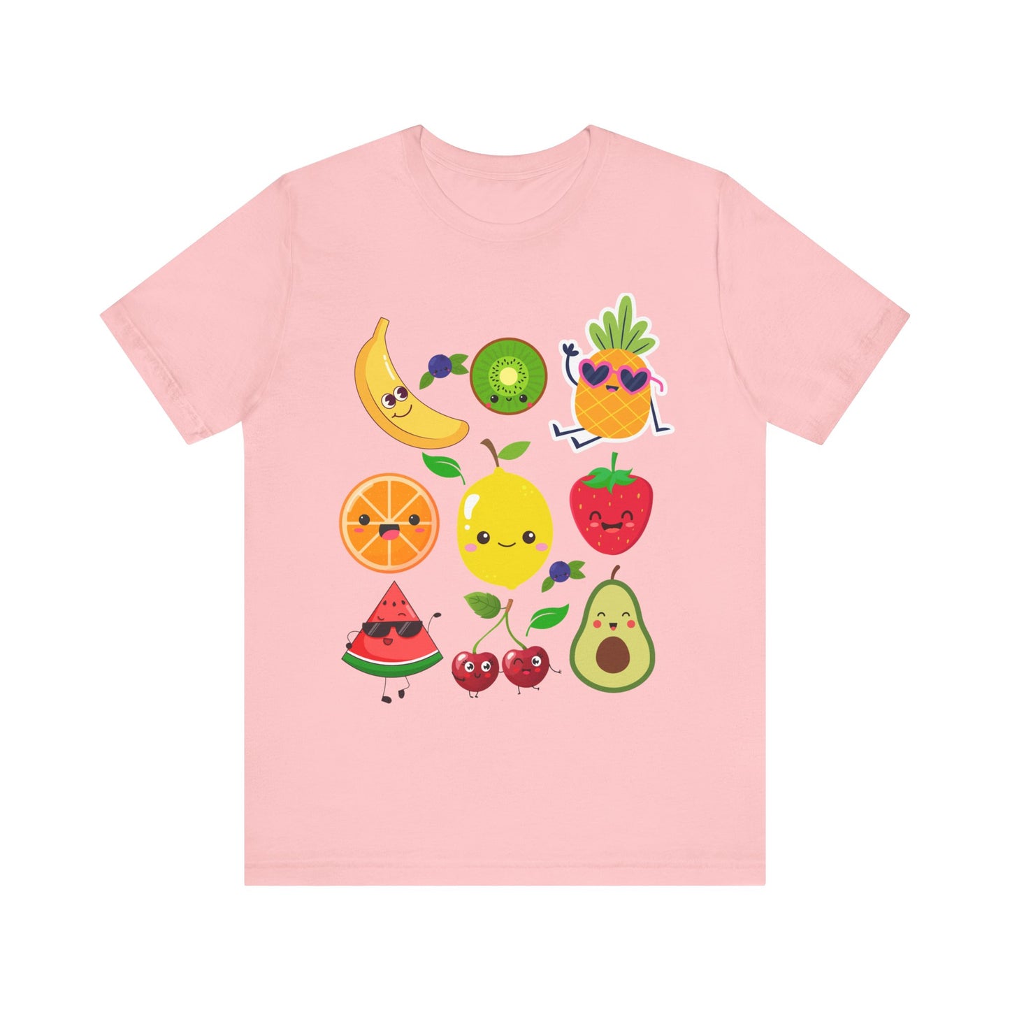 Cute Fruit Friends Kawaii Foodie Tee