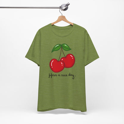Have a Nice Day Cherry Hearts Tee