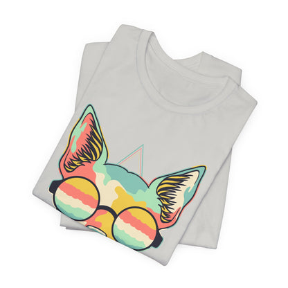 Colorful Artistic Cat Tee