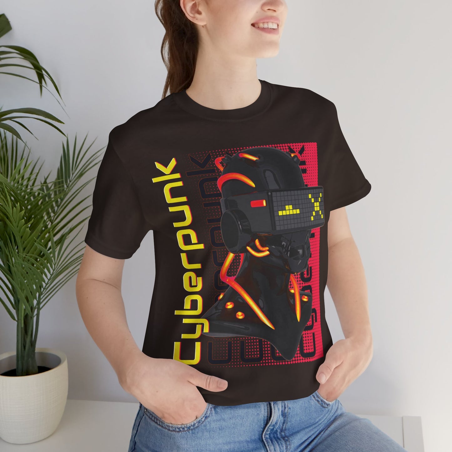 Cyberpunk Glitch Head Tee