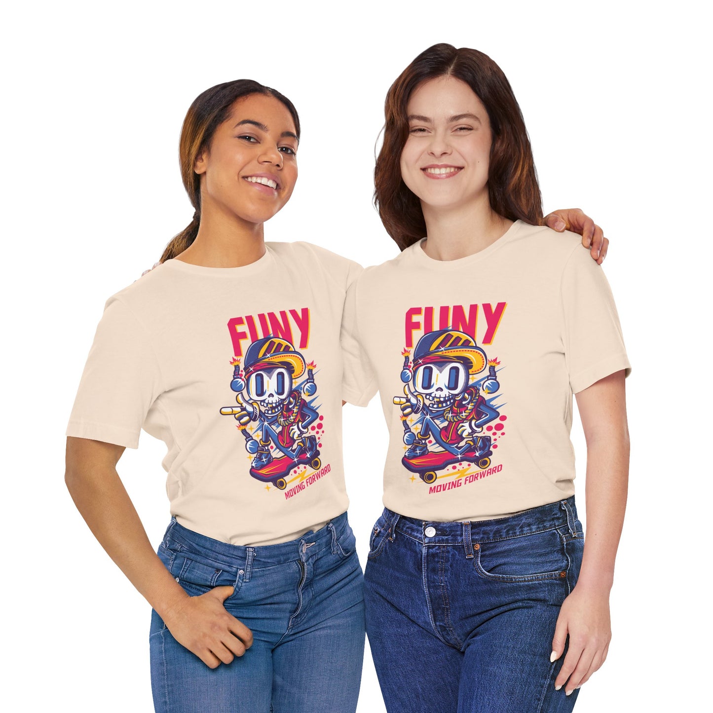 Funy Moving Forward Skater Tee