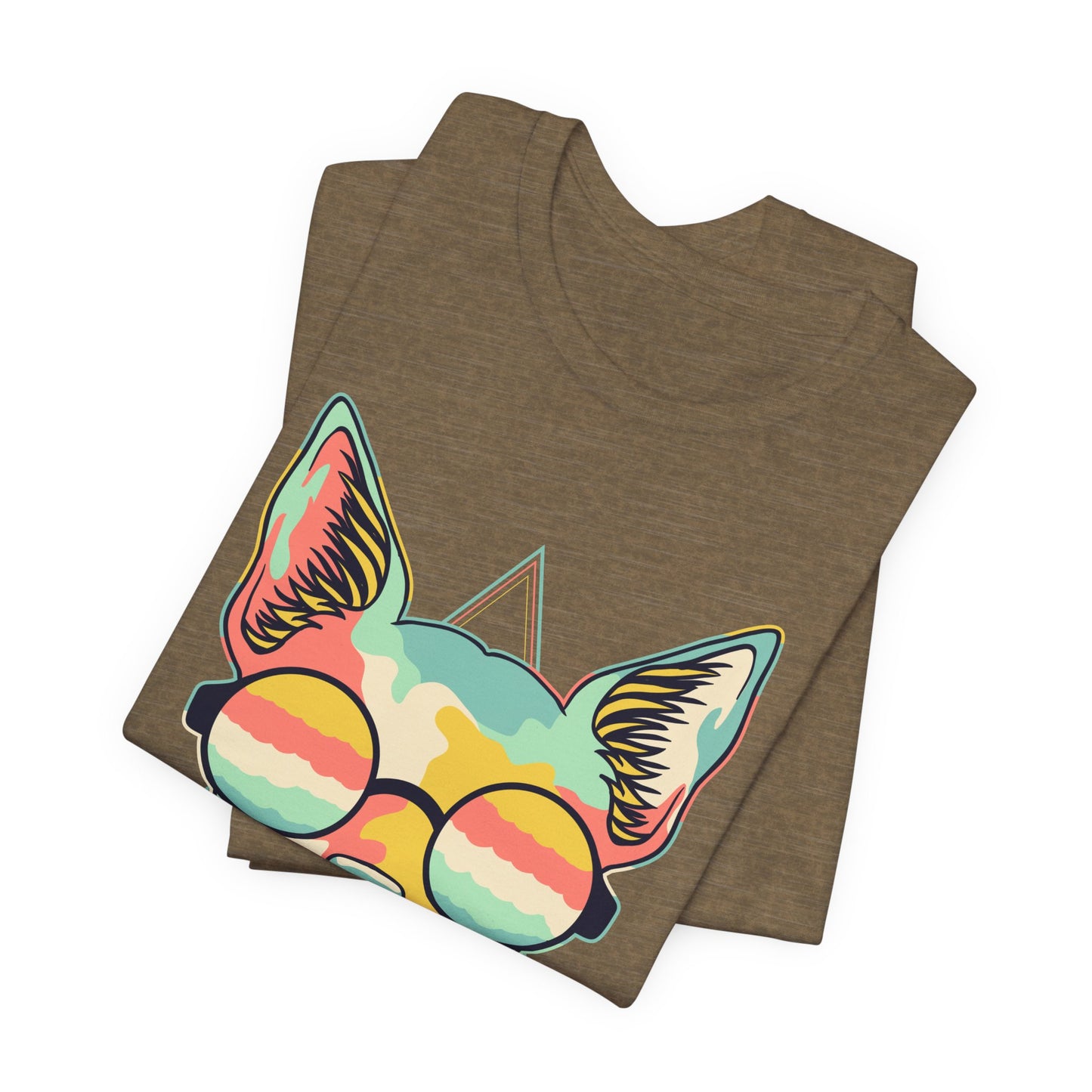 Colorful Artistic Cat Tee