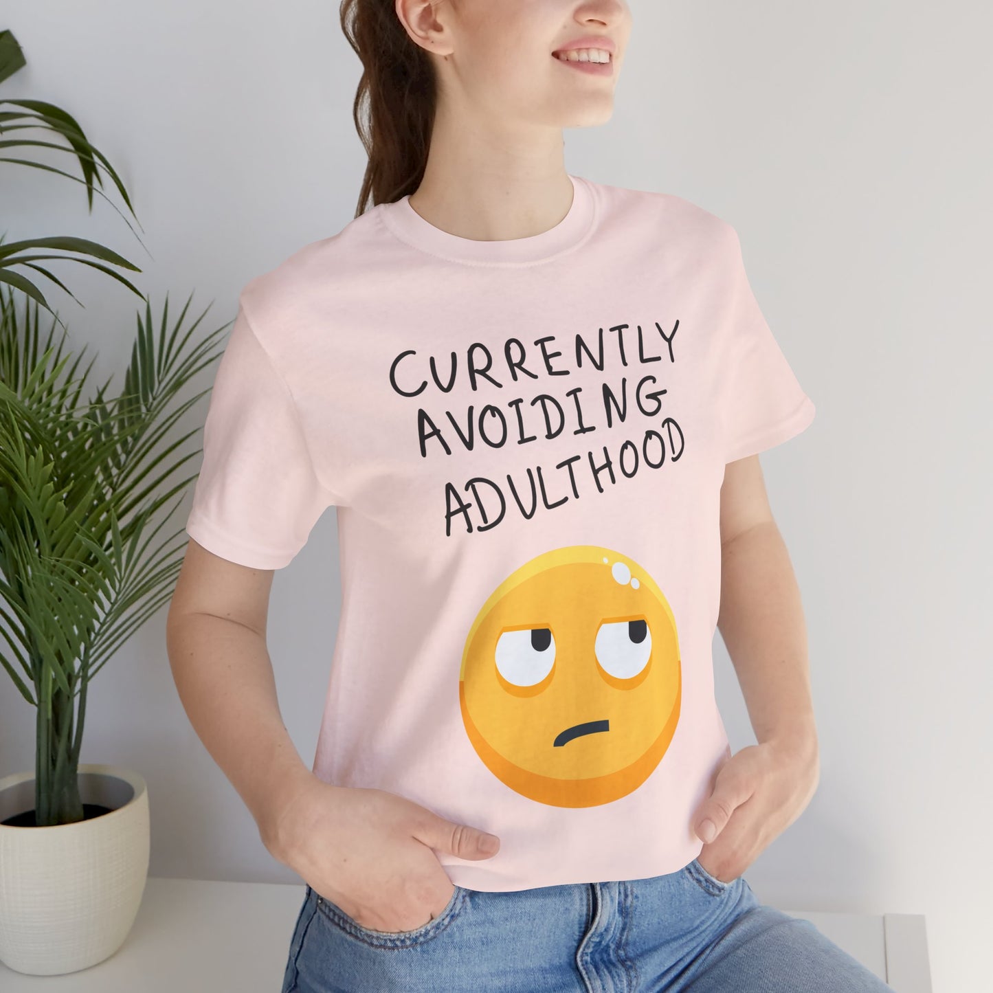 Avoiding Adulthood Emoji Tee