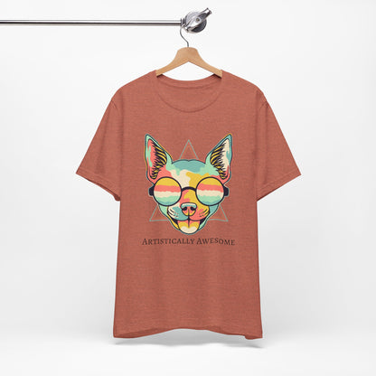Colorful Artistic Cat Tee