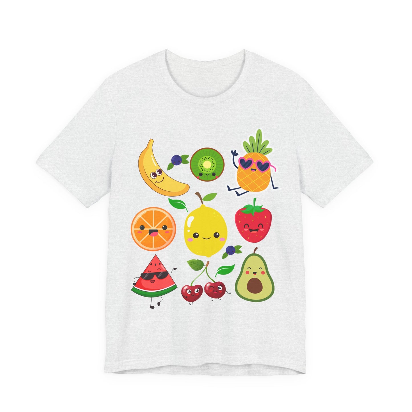 Cute Fruit Friends Kawaii Foodie Tee