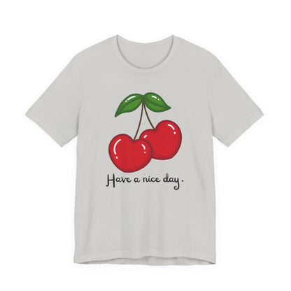 Have a Nice Day Cherry Hearts Tee