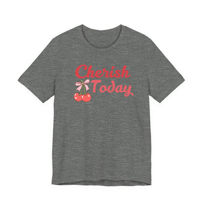 Cherish Today Cherry Bow Tee