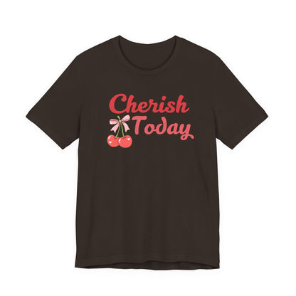 Cherish Today Cherry Bow Tee