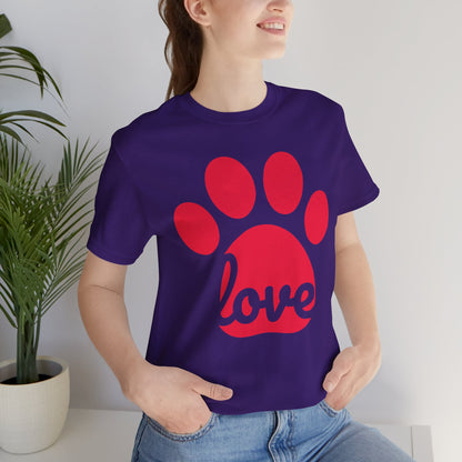 Love Paw Print Jersey Tee