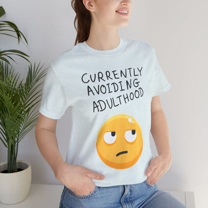 Avoiding Adulthood Emoji Tee