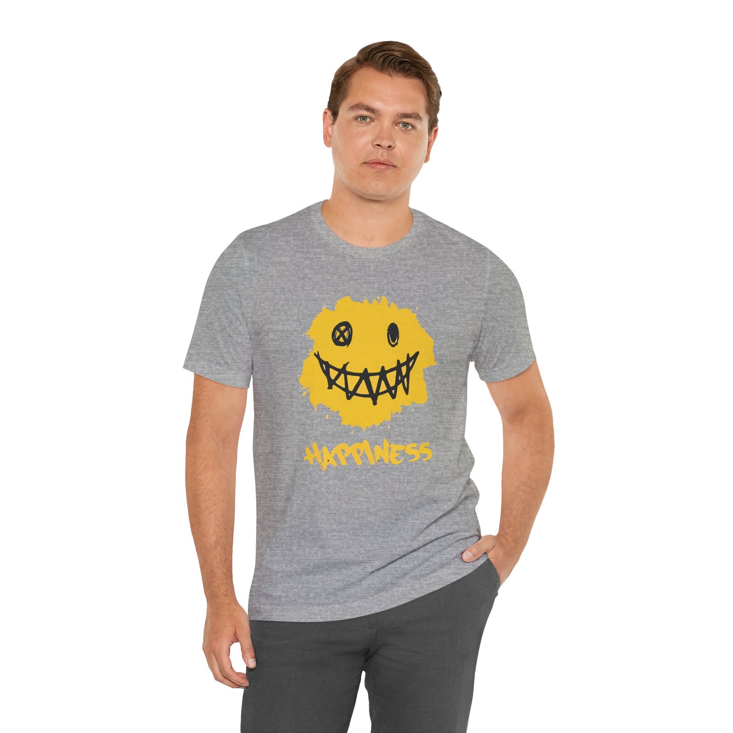Grungy Happiness Smiley Tee