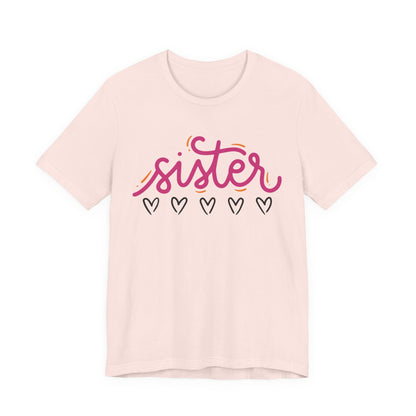 Sister Love Hearts Tee