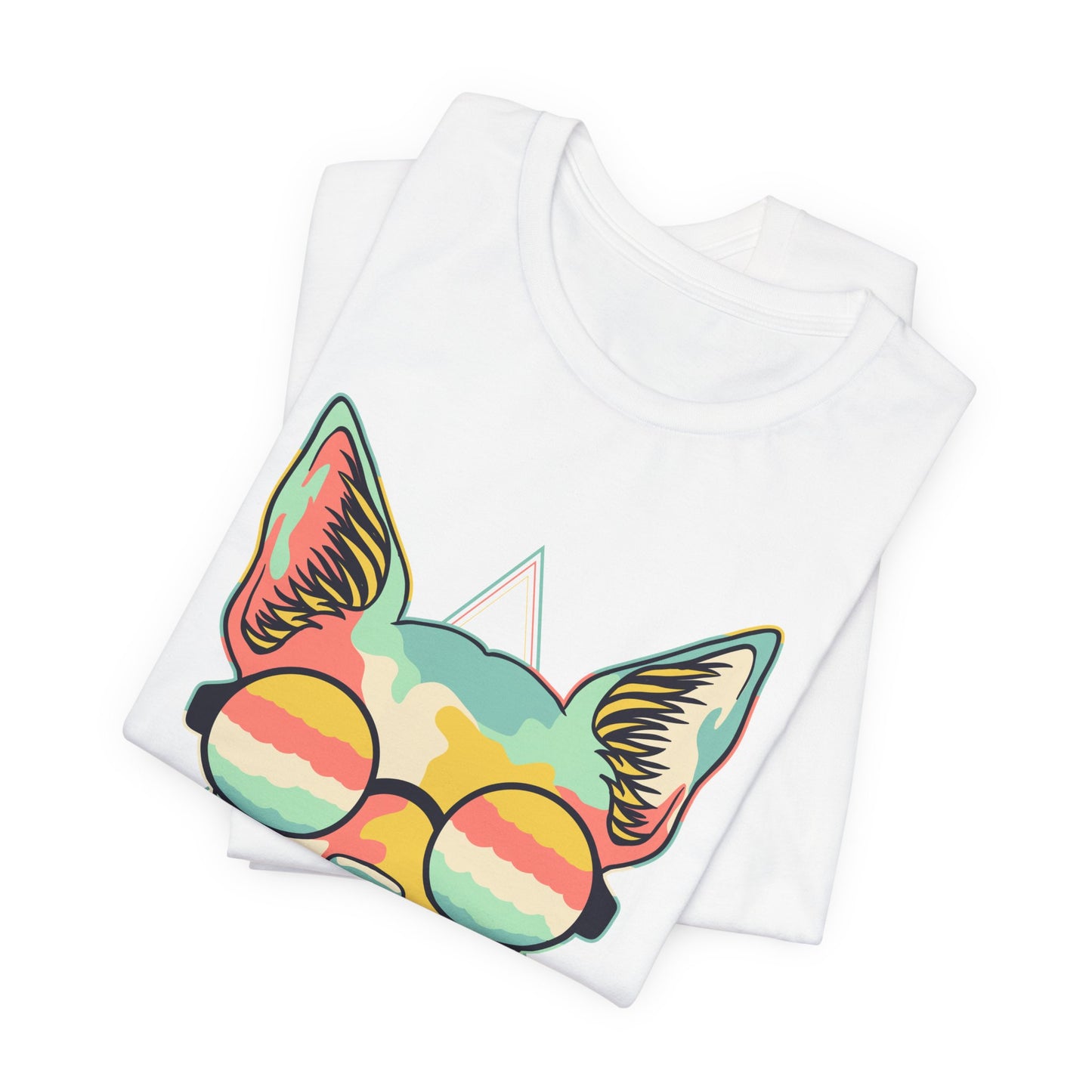 Colorful Artistic Cat Tee