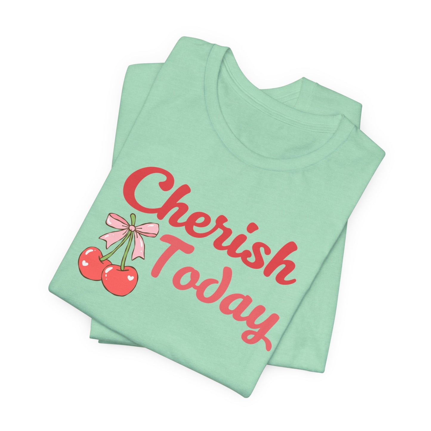 Cherish Today Cherry Bow Tee
