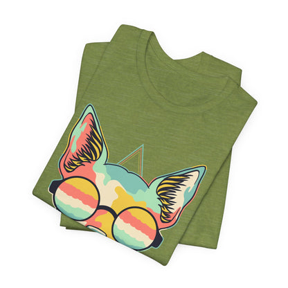 Colorful Artistic Cat Tee
