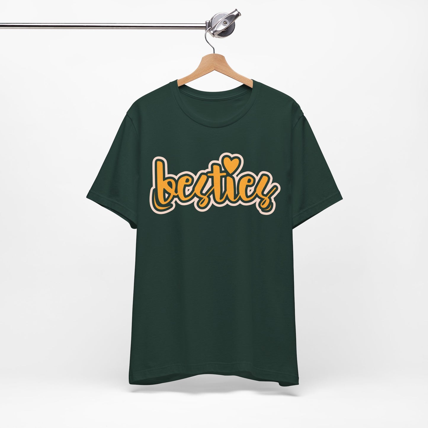 Besties Heart Script Tee