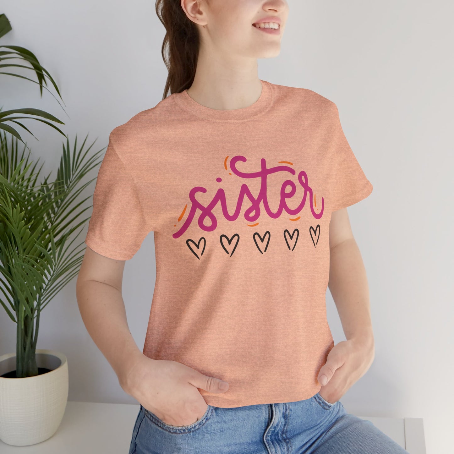 Sister Love Hearts Tee