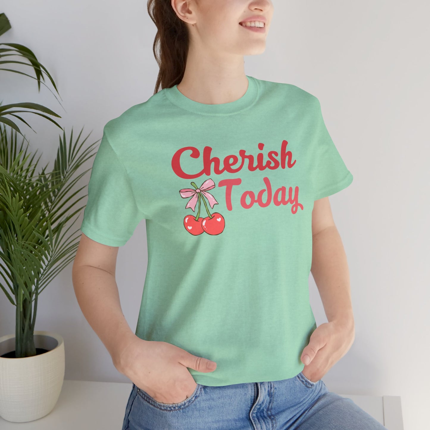 Cherish Today Cherry Bow Tee