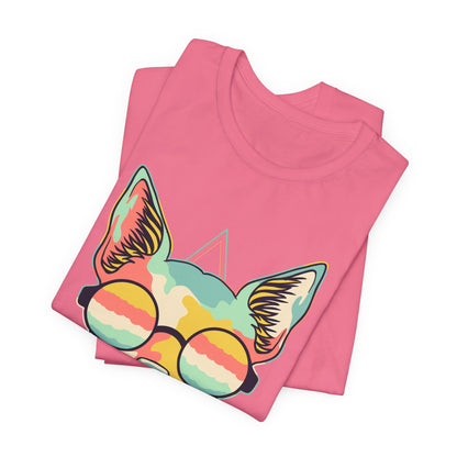 Colorful Artistic Cat Tee
