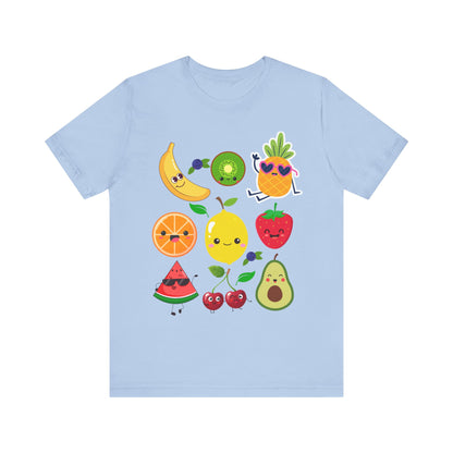 Cute Fruit Friends Kawaii Foodie Tee