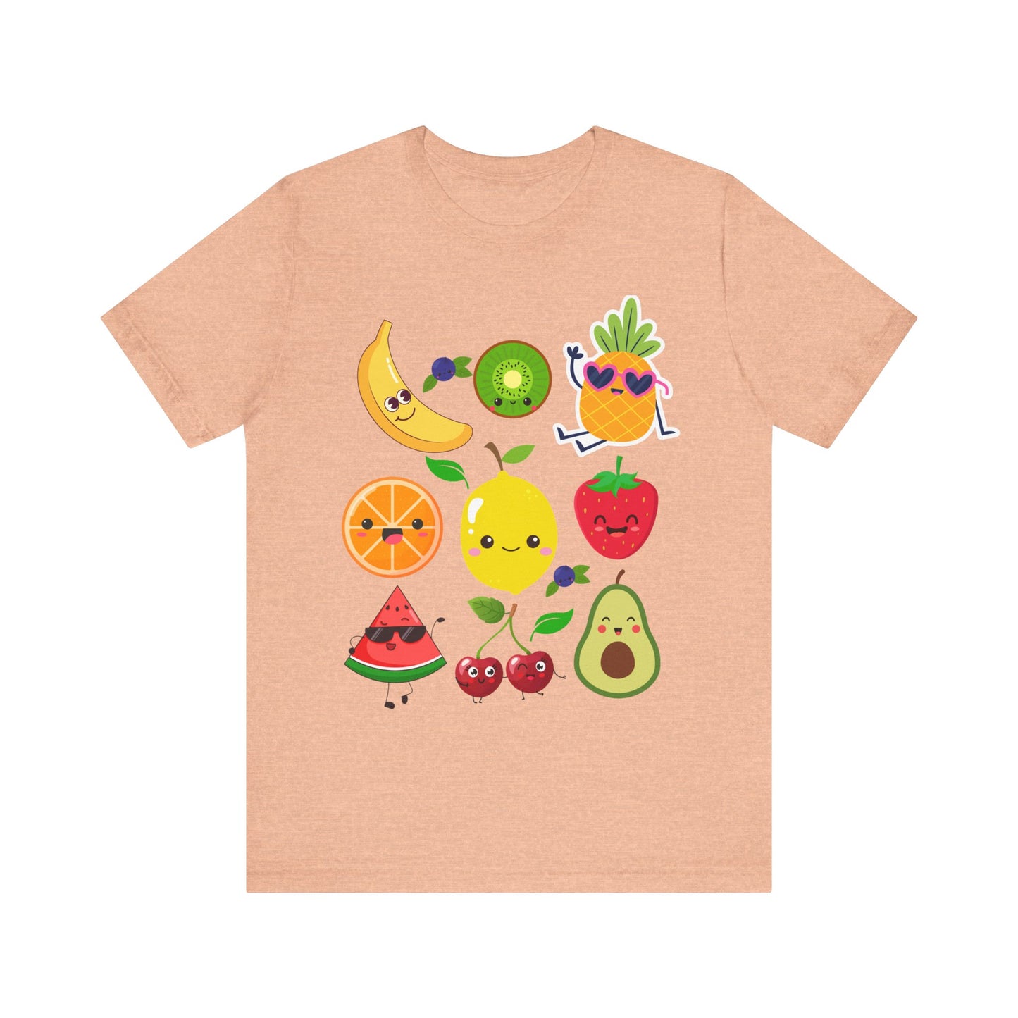 Cute Fruit Friends Kawaii Foodie Tee